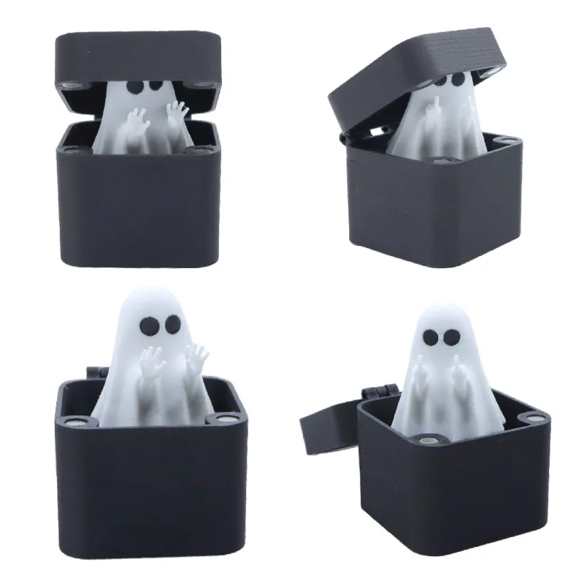 

Creative Halloween Ghost Finger Surprise Gift Box Hot Stamping Cute Finger in a Box Funny Prank Ghost Box Surprise Party