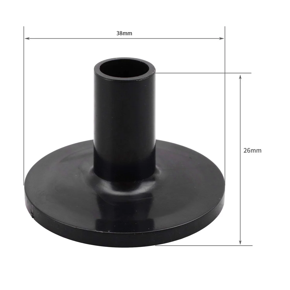 A71P 32 قطعة الأكمام الصنج 38x26 مللي متر الأسود طبل الصنج الأكمام لاستبدال طقم طبلة الرف #4