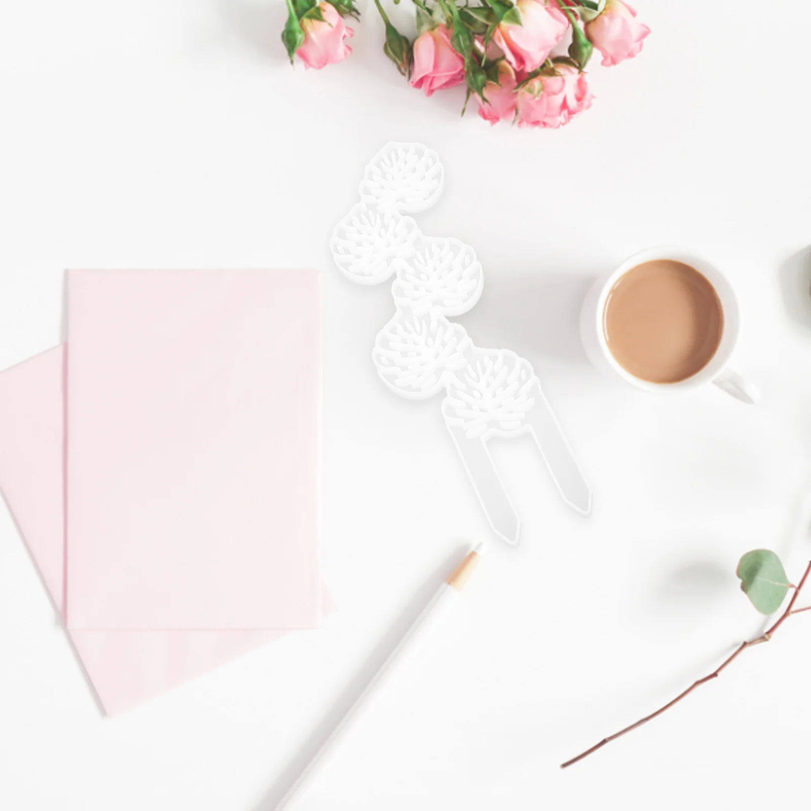 잎 모양 식물 라벨 실리콘 몰드 재사용 가능 내구성 쉬운 청소 DIY 에폭시 식물 표지판 몰드 에폭시 DIY 라벨 제작