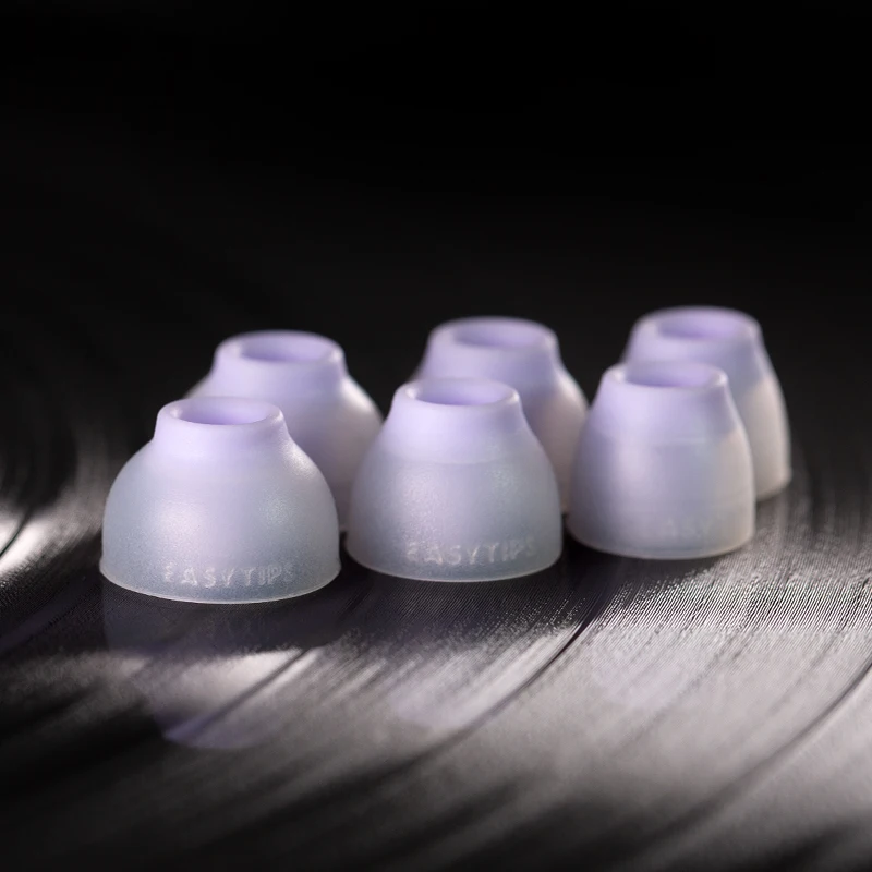 Whizzer EASYTIPS ET100 Ống Thẳng Trong-Tai Silicone Không Thấm Nước Eartips S M L Kích Thước 3 Cặp Trong 1 Hộp