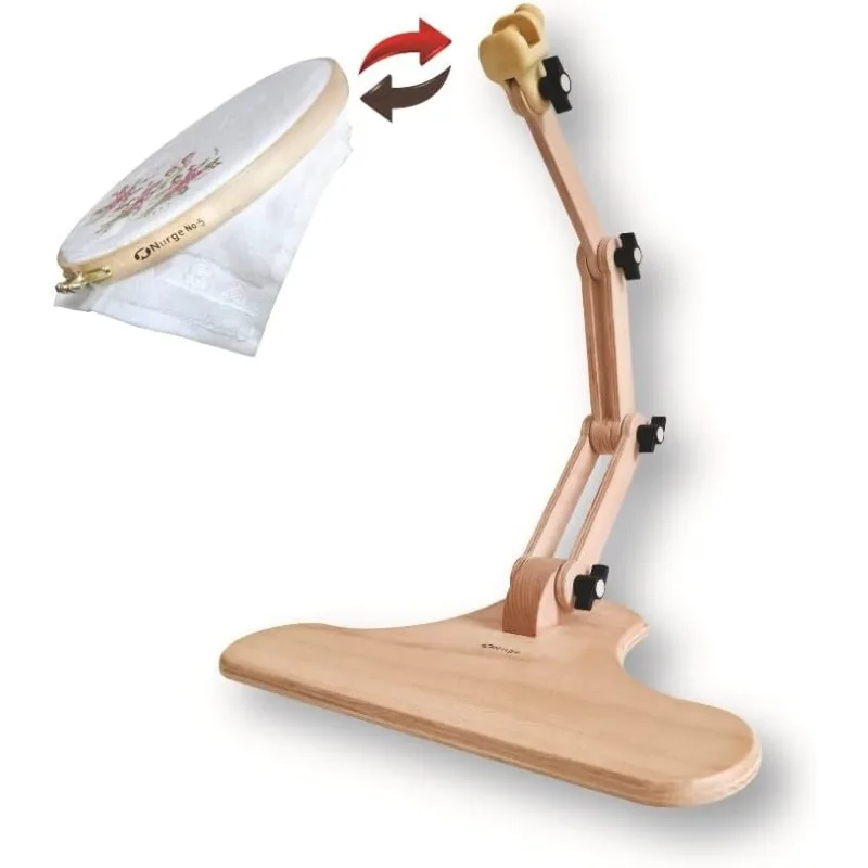 

Cross Stitch Hoop Stand, Embroidery Hoop Holder. Hand Polished Natural Wood (190-4 Embroidery