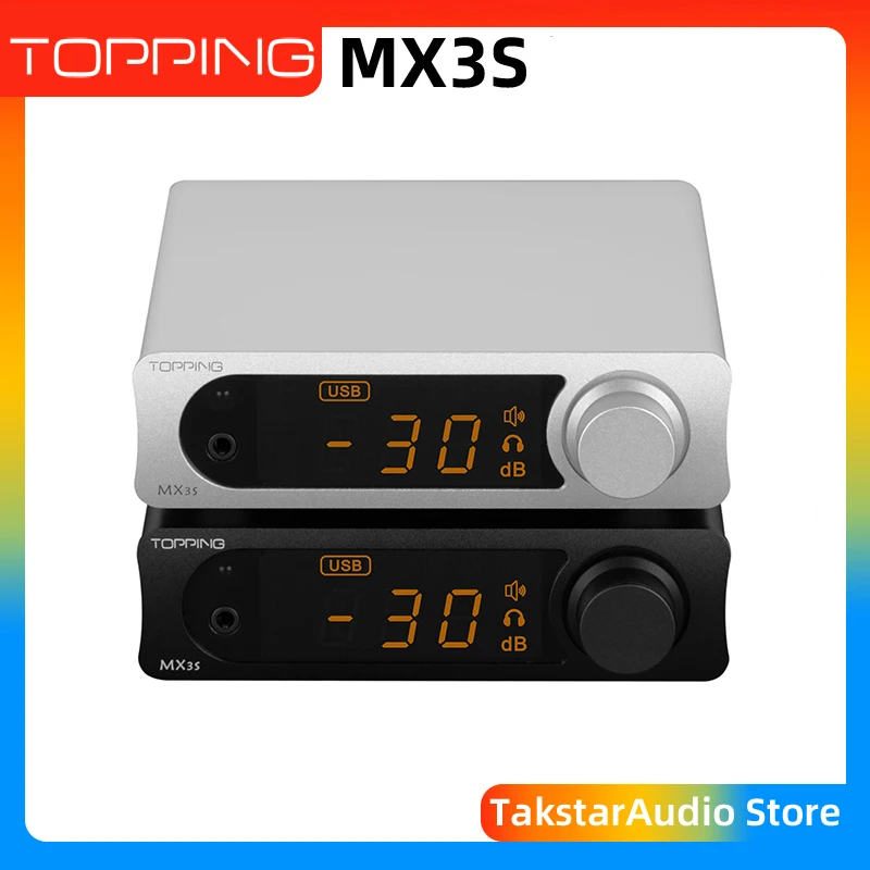 TOPPING MX3S Amplifier Support Bluetooth Input 62W*2 Merus Class D 700mW*2 HPA Power with Remote Control