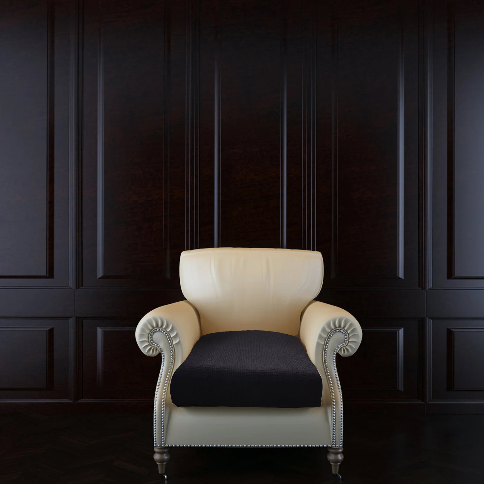 

1Pcs Polyester Sofa Cushion Cover Water Resistant Scratch Proof for Pet Kids Protection Home Living Room Decor Non-Skid Design