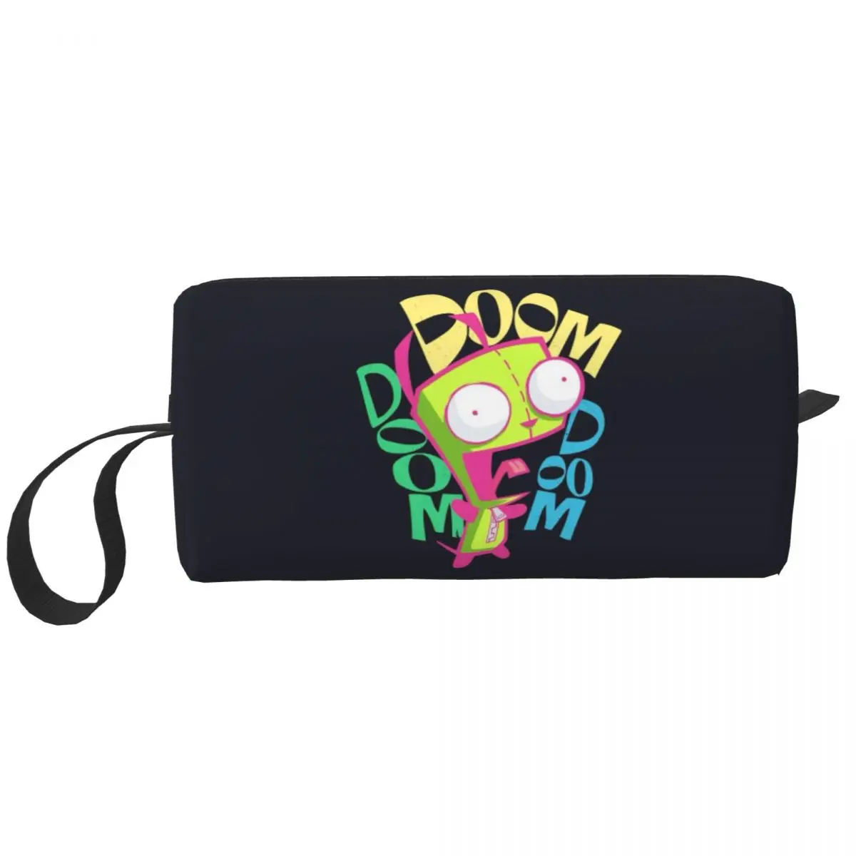 Invaders Zims Anime Cartoon Alien Pencil Case for Boys Girls Pen Box Pencil Bag Stationery Supplies Women Organizer Pouch