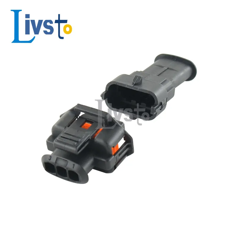 3 Pin Waterproof Auto Connector Common Rail Diesel Injection Pump Socket Pressure Crankshaft Position Sensor Plug For Boschs image 2