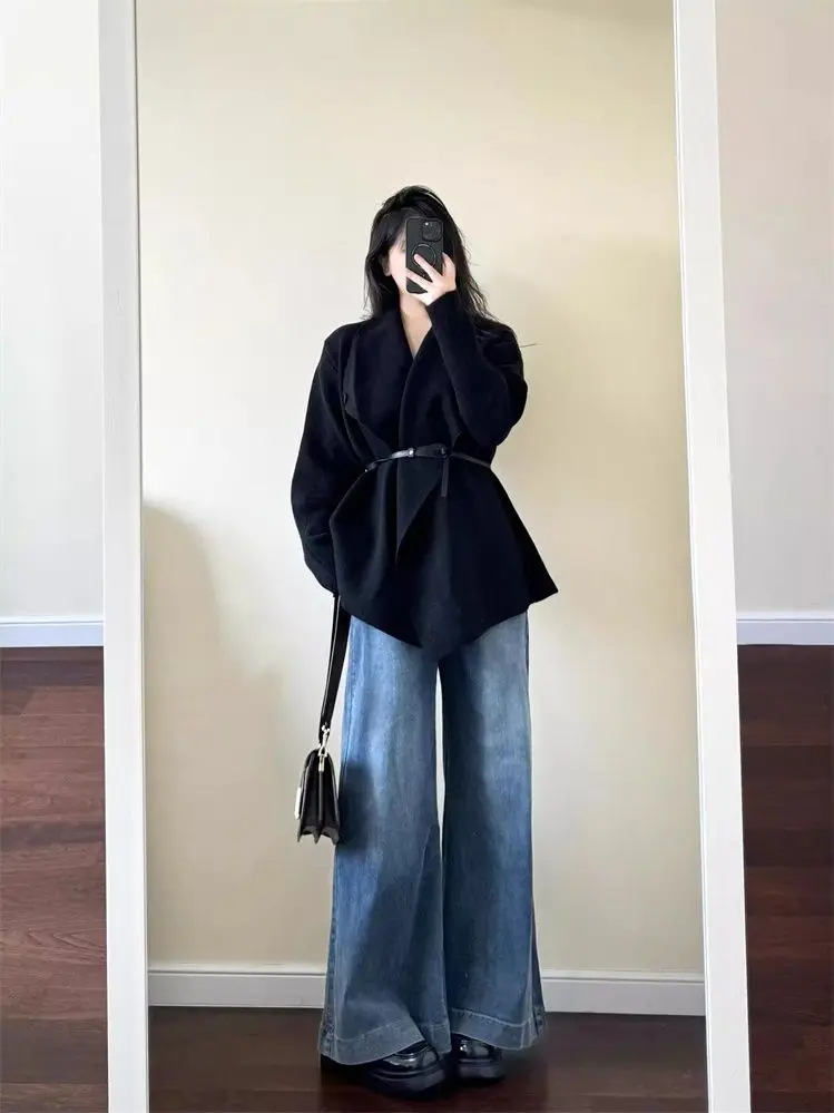 البلوزات لاعبا بالأزرار النسائية سترة Y2K امرأة نقية مزيج شل زر المجهزة المؤتمر الملونة الحد الأدنى أنيقة الحلو