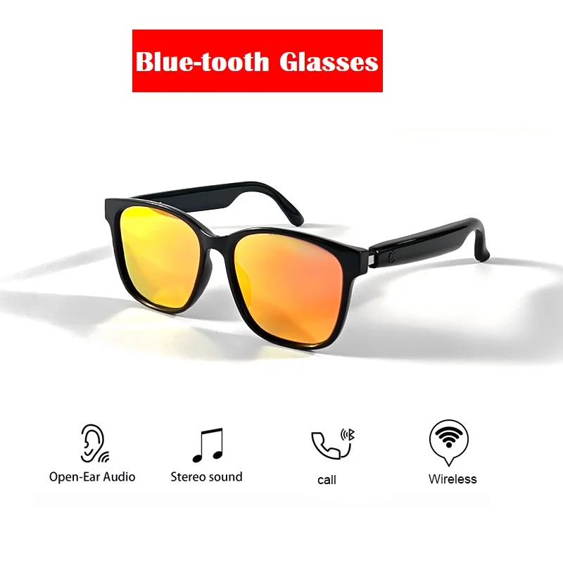 Smart Blue-Tooth Glasses Fashion Bicycle Sunglasses Blue-tooth 5.3 Earphone Wireless UV400 Eyewear Sunglasses