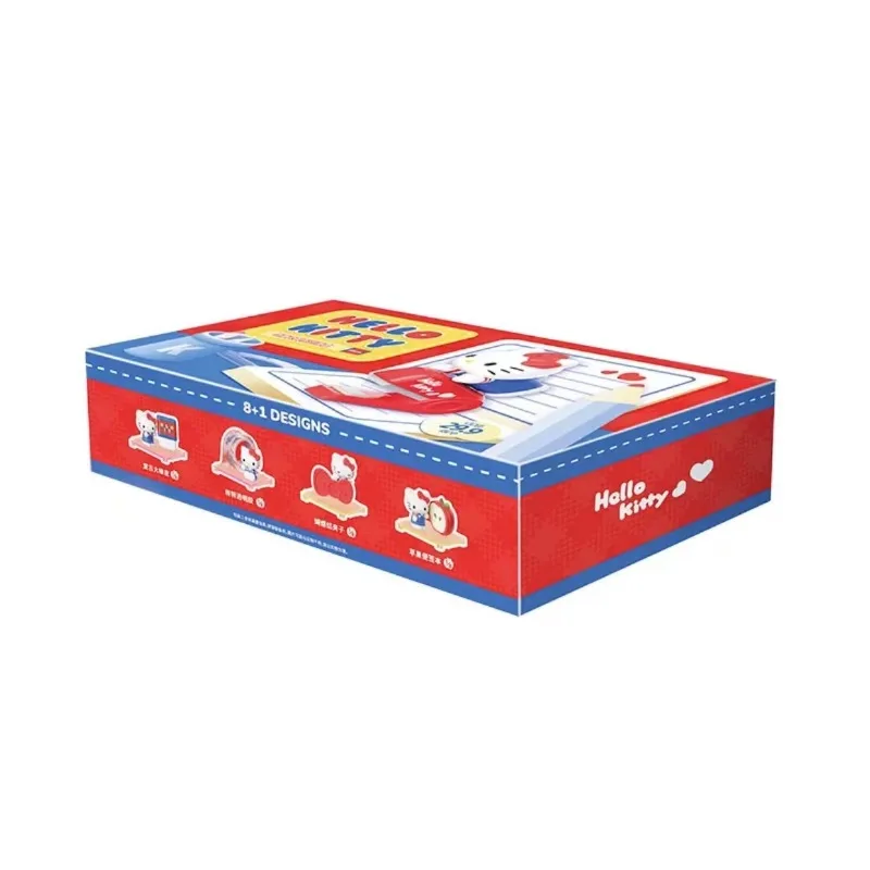مجموعة صندوق أدوات مكتبية لطيفة من Hello Kitty - مجموعة كاملة مكونة من 8 قطع مع حافظات عرض أكريليك هدية صغيرة لديكور مكتب Kawaii لـ Gi