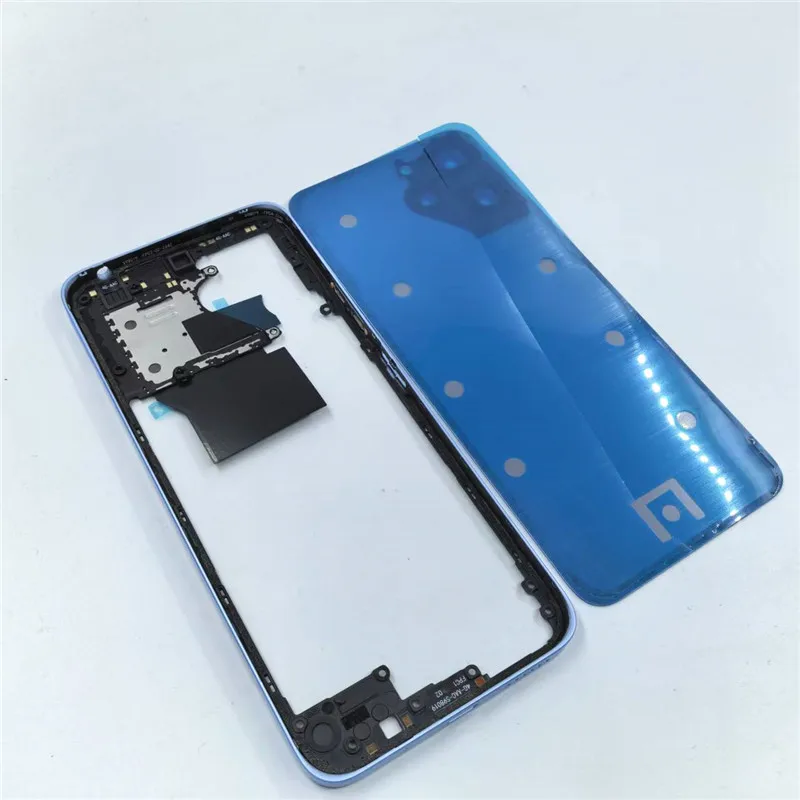 Full Housing Case for Redmi 12 4G 23053RN02A Middle Frame Battery Back Cover Rear Door with Camera Lens Repair Parts