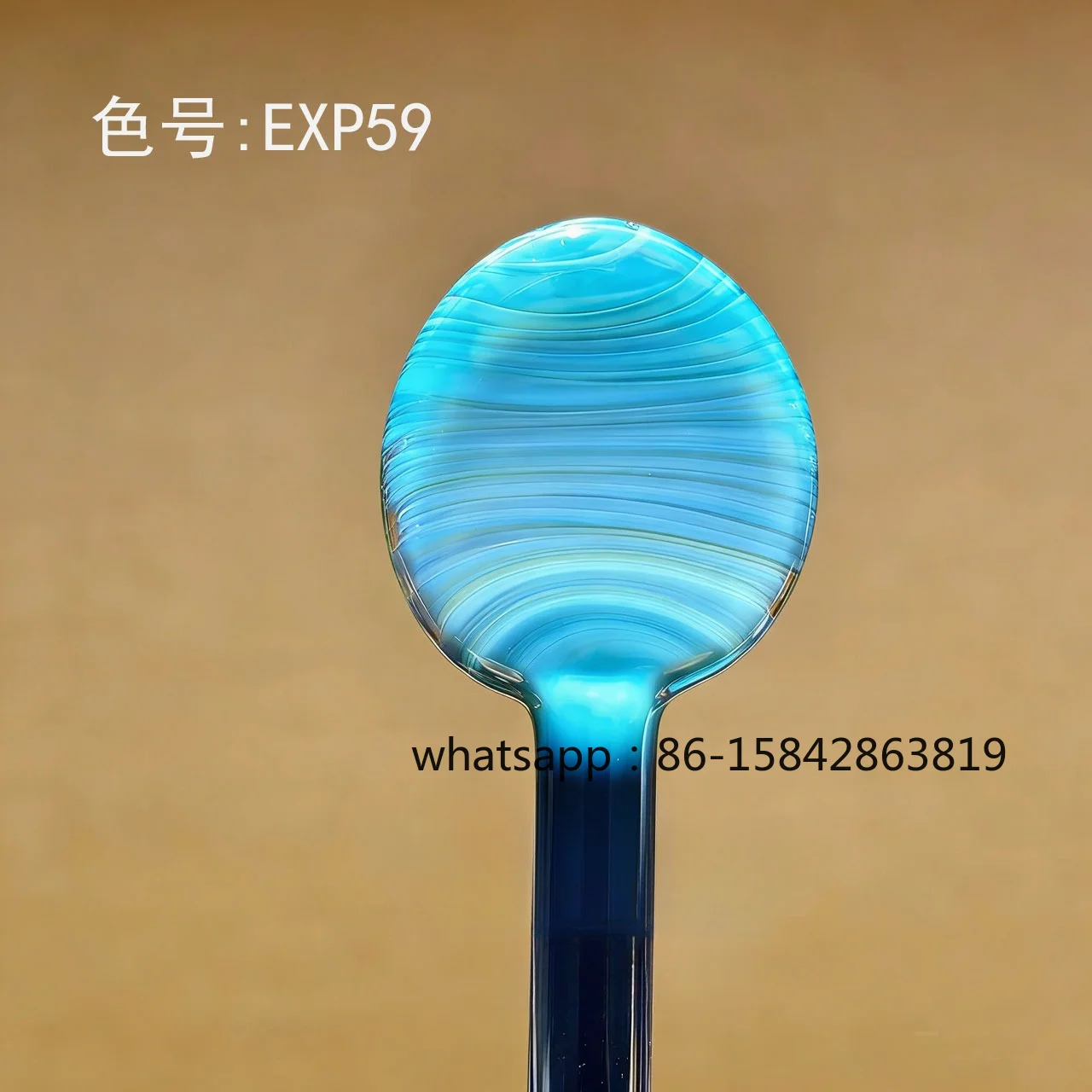 Exp59 Blue Color-Changing Rod, Colored High Borosilicate Glass Hard Material Set of Ten