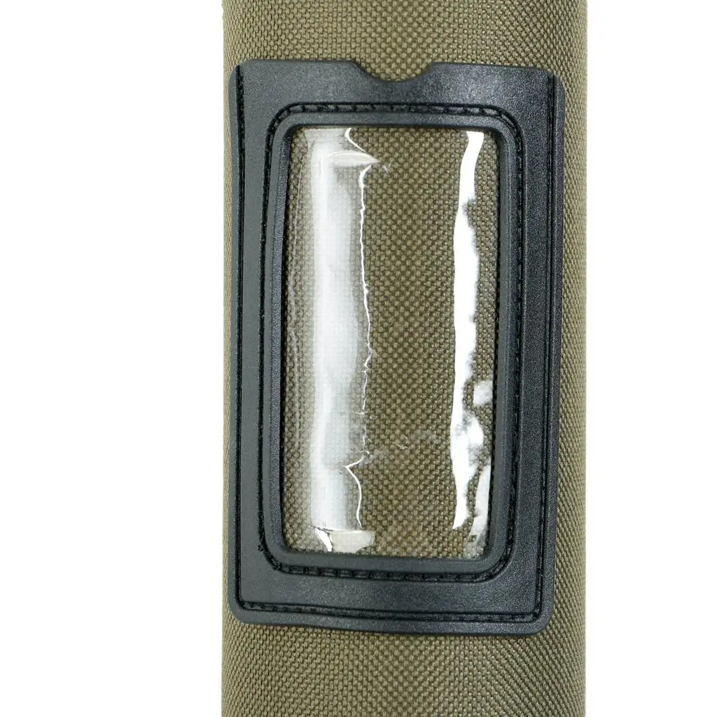 Fly Rod Tube Hard PVC Lined Fly Fishing Rod Bag 4 Slot Rod Holder Waterproof Fabric for 9ft 4 Piece Rod
