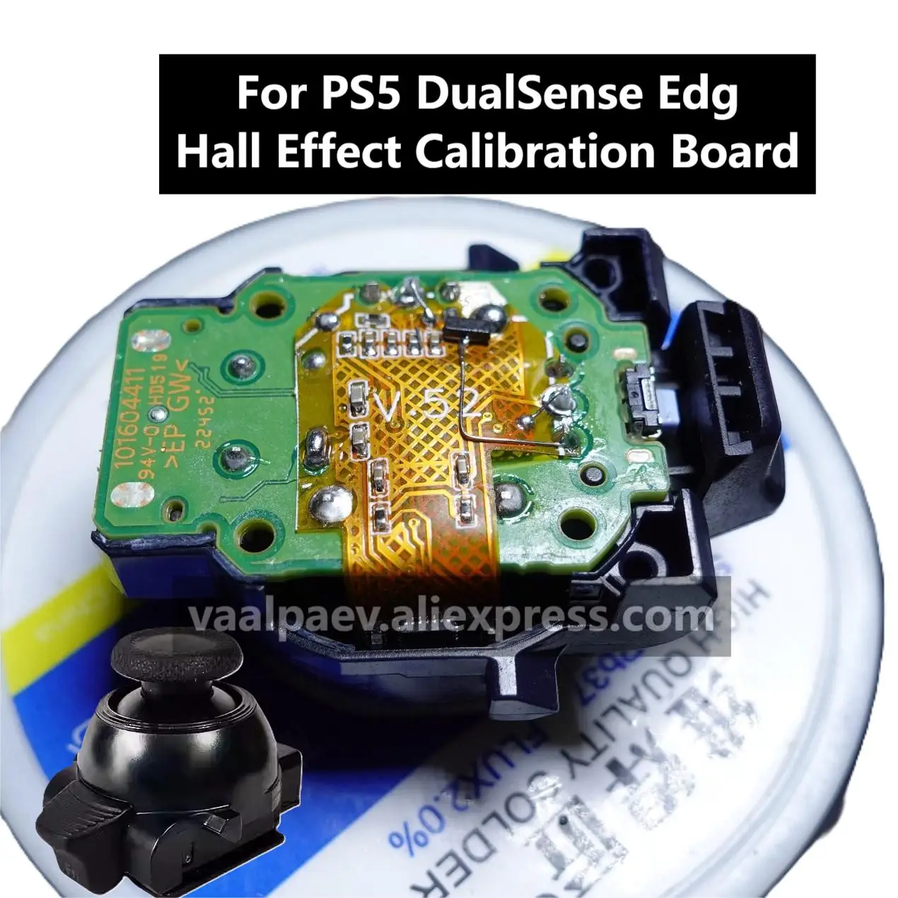 For PS5 Elite Gamepad DualSense Edge Wireless Controller Module Hall Effect Analog Joystick Calibration Boards V52 Driver PCB