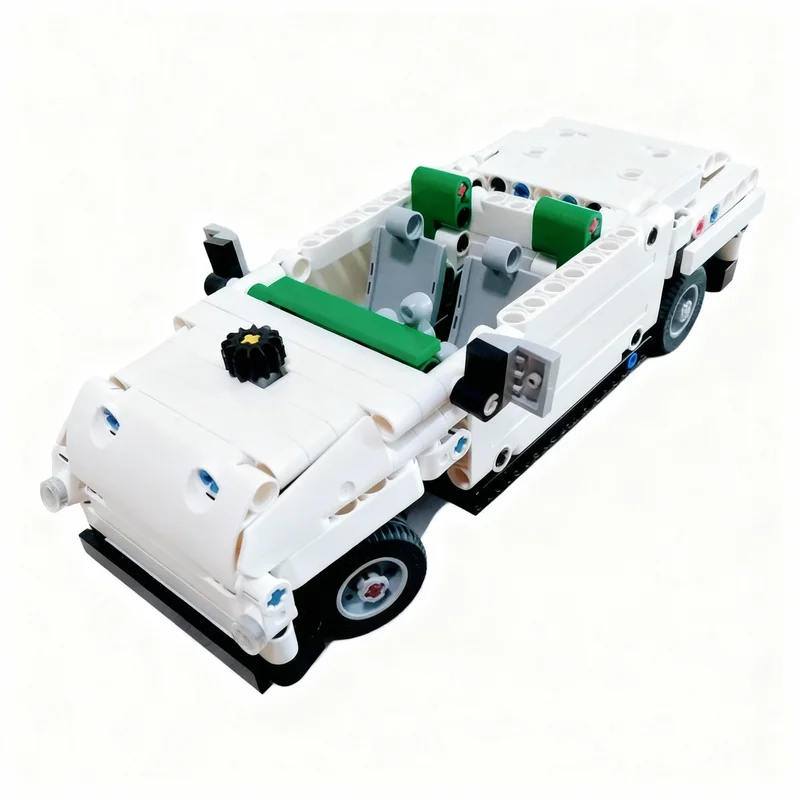 260 個 MOC テクニカルルーフレスセダンモデルビルディングブロック建築クリスマスギフト組み立てる DIY クリエイティブおもちゃアイデア教育