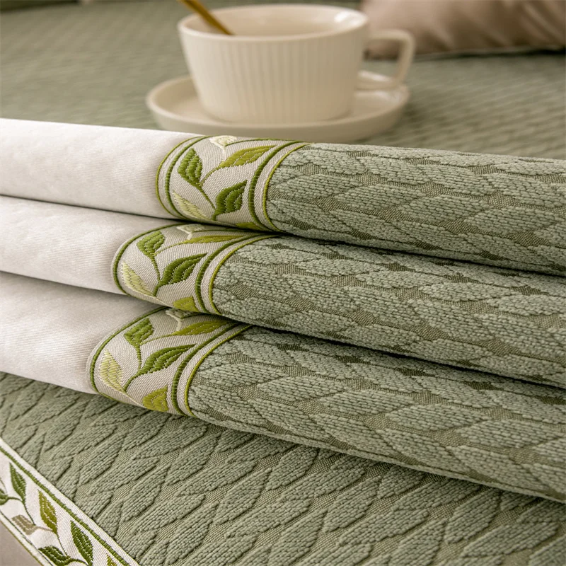 2024 New Cashmere Sofa Cushion Winter Thickened Plush Cushion Non-slip Sofa Cover Cover Cloth