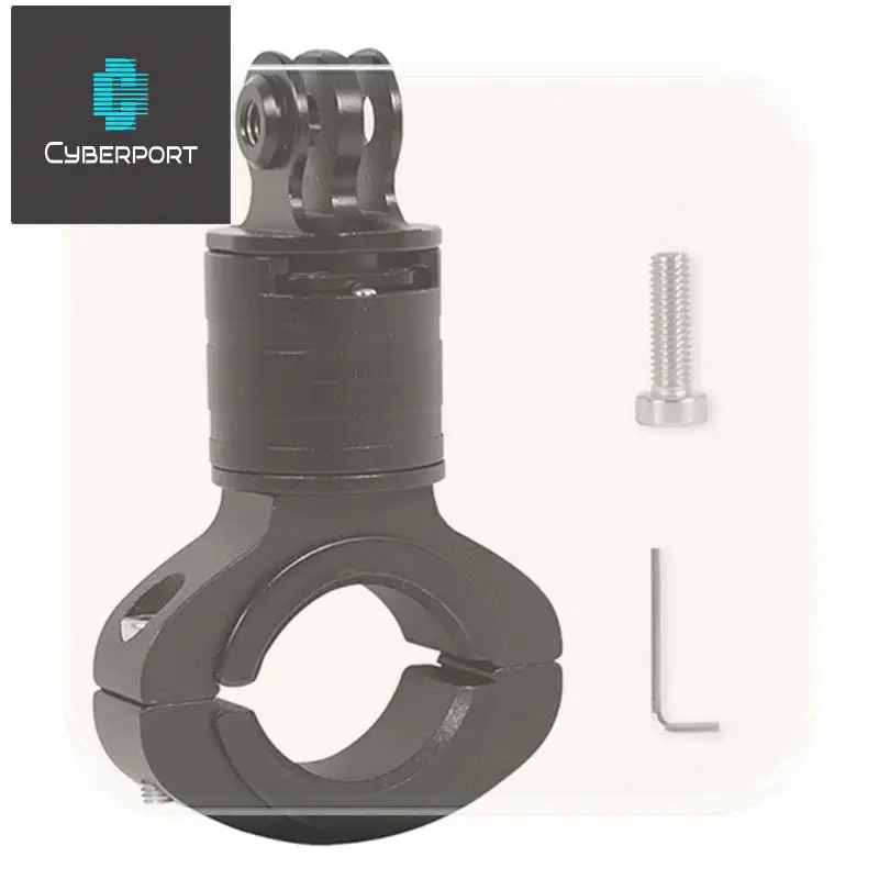 

For Gopro12 Cameras 360° Rotation Quick Disassembly Metal Handlebar Pipe Clamp Quick Installation Fixing Bracket Easy Install B