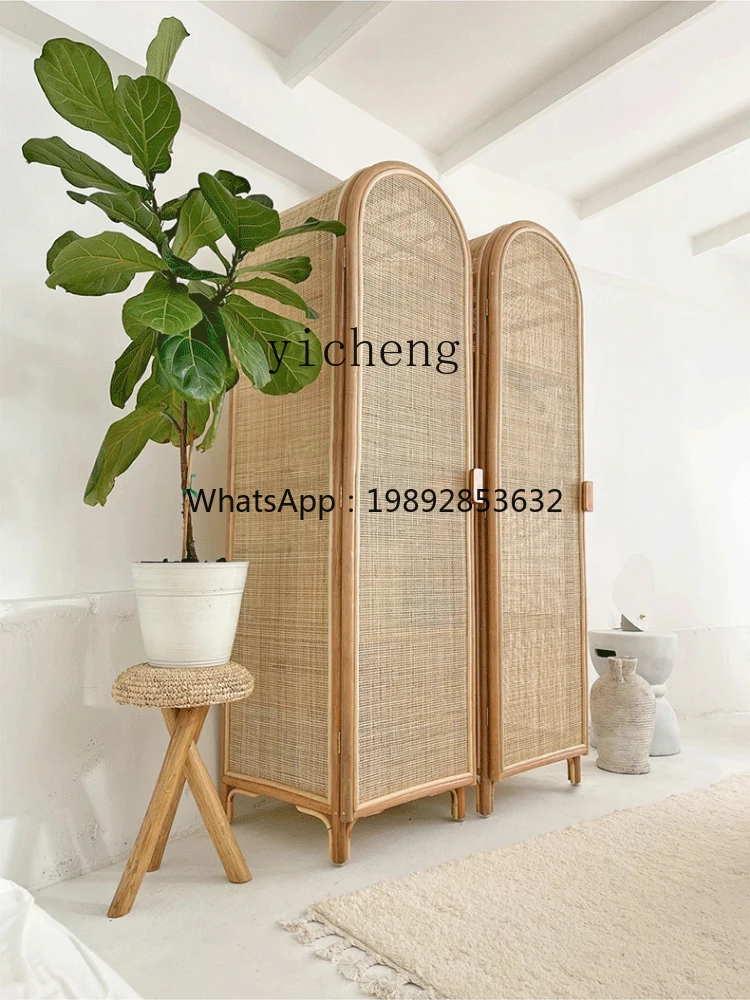 

Balcony Locker Rattan Single Door Simple Wardrobe Home Bedroom Small Apartment Cabinet
