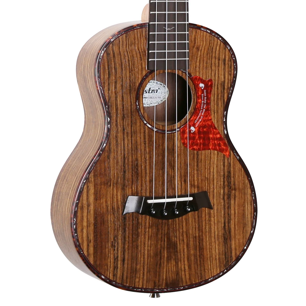 

ODM Custom China Guitar 26 inch Tenor Ukulele Wood Mini Guitar with Walnut Wood Concert Matte Finish 4 Nylon Small Ukulele