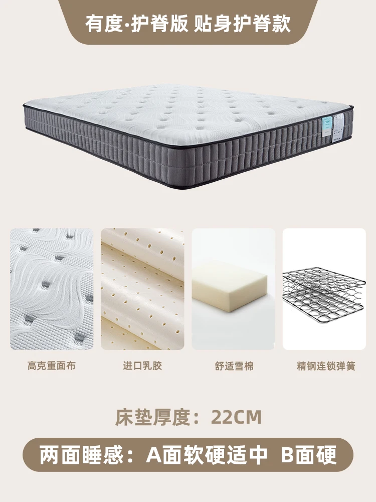 

Mattress spring latex hard spine mattress