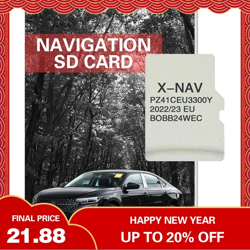 

for Toyota AYGO 2023 Navigation TF Card X-NAV Sat Nav Latest Update EU RU UK Map PZ41C-EU330-0Y Car Accessories 8GB