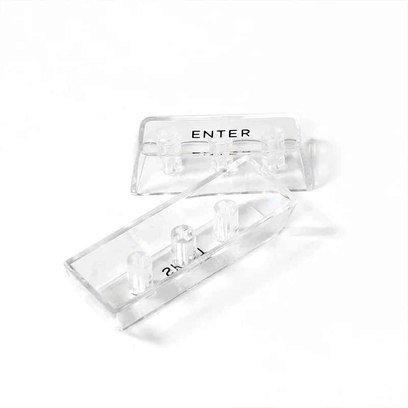 Crystal Fully Black and White Transparent Keycaps For MX Switch Mechanical Gaming Keyboard CBSA Profile Blank backlit Keycap DIY