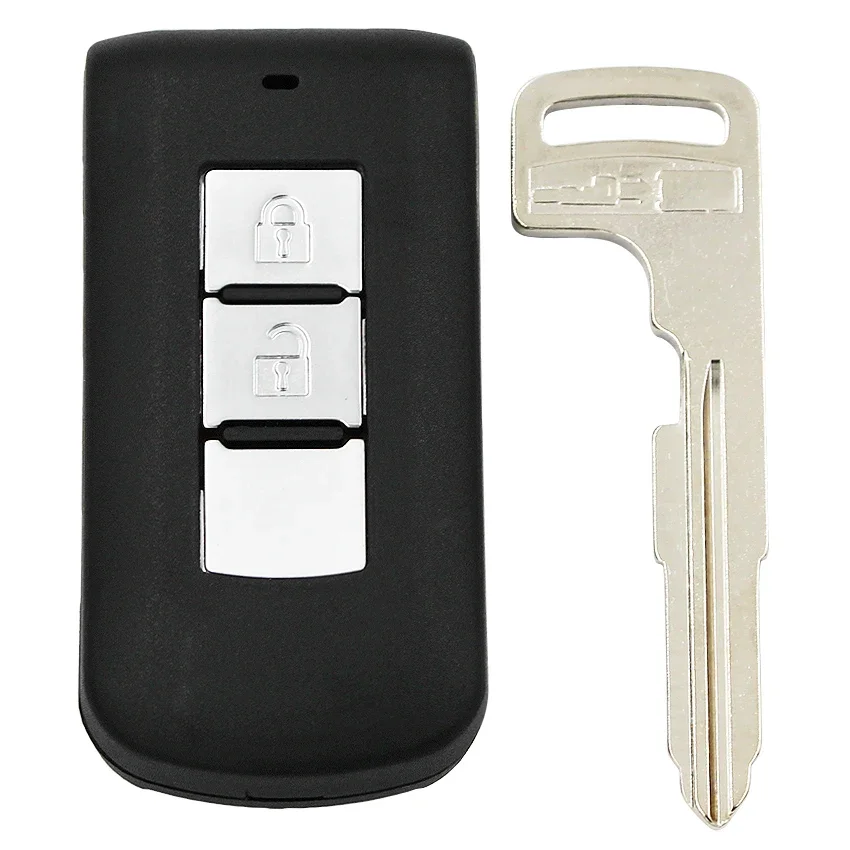 2/3/4 pulsanti nuovo Smart Remote Key Shell Case Fob per Mitsubishi Lancer Outlander ASX Eclipse Galant con lama chiave di emergenza