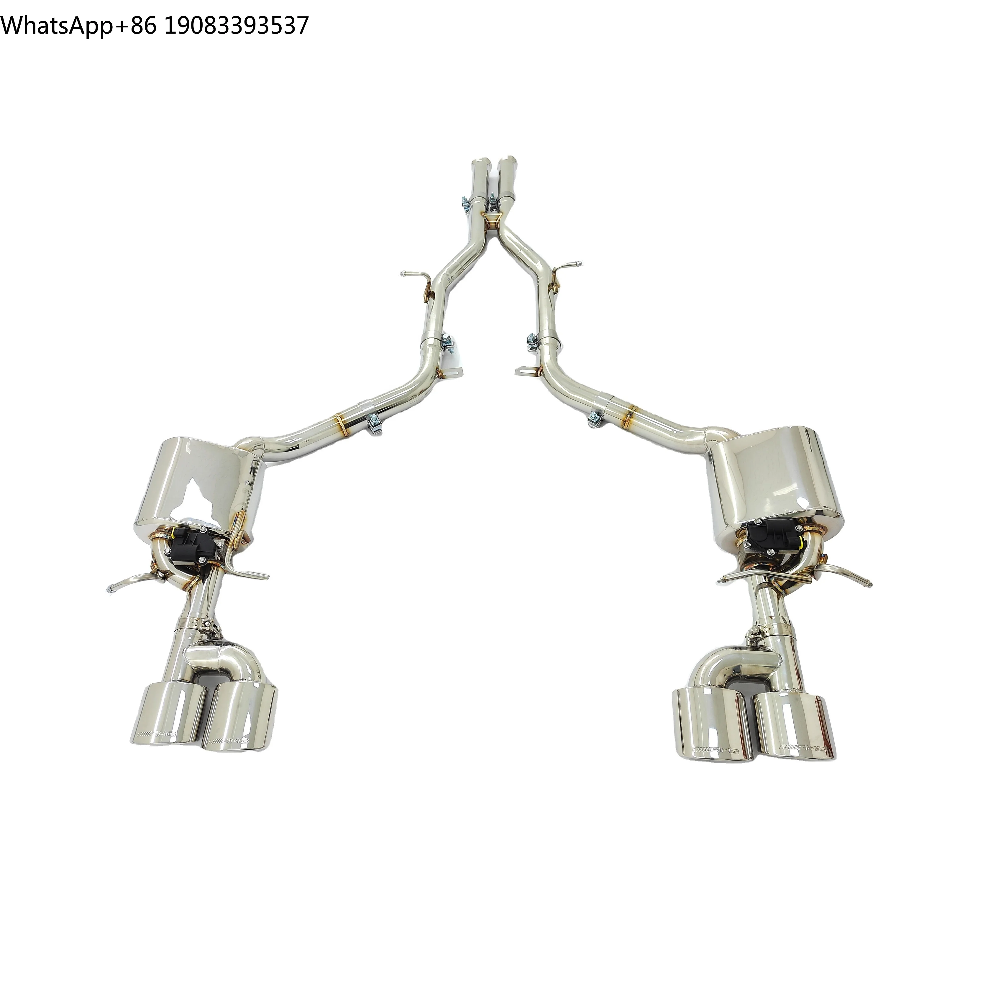 

High Quality Stainless Steel Catback Exhaust for Mercedes Benz W204 C300 C350 2009-2014 Muffler Remote Control Amg Exhaust Tips