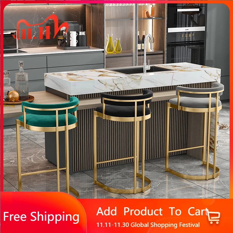 

Ergonomic Ultralight Bar Stools American Sturdy Designer Luxury Vanity Bar Stools Bedrooms Unique Sillas De Bar Home Furniture