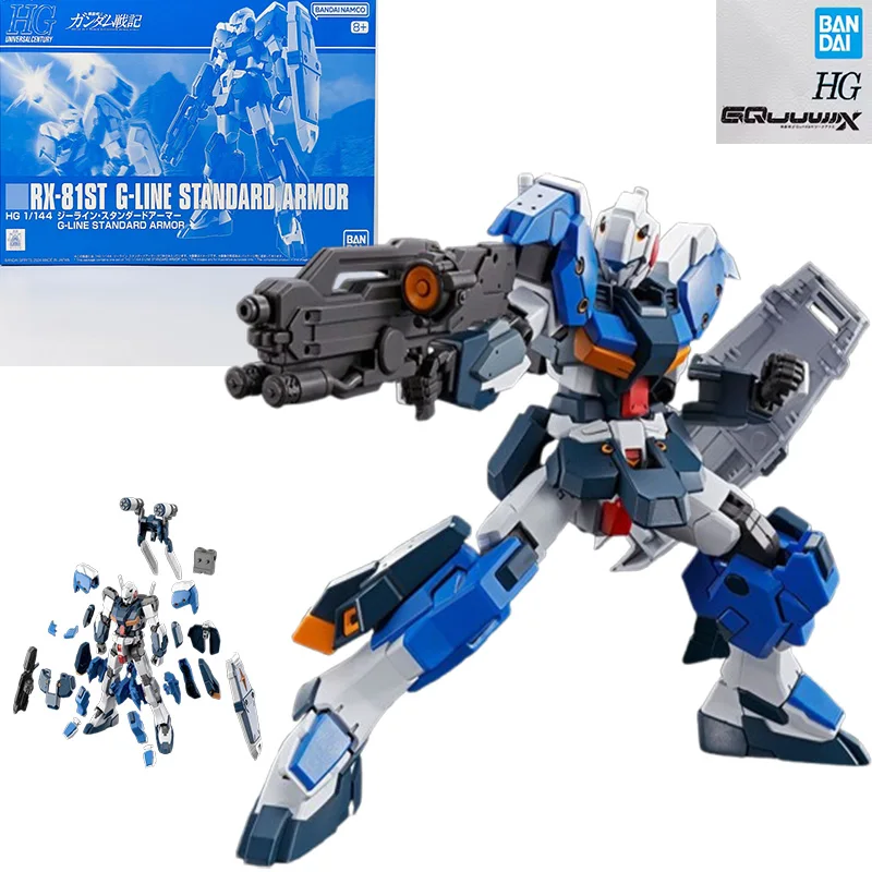 

Bandai Original Gundam HGUC RX-81ST G-LINE Anime Action Figures Toys for Boys Girls Gift Collectible Model Ornaments