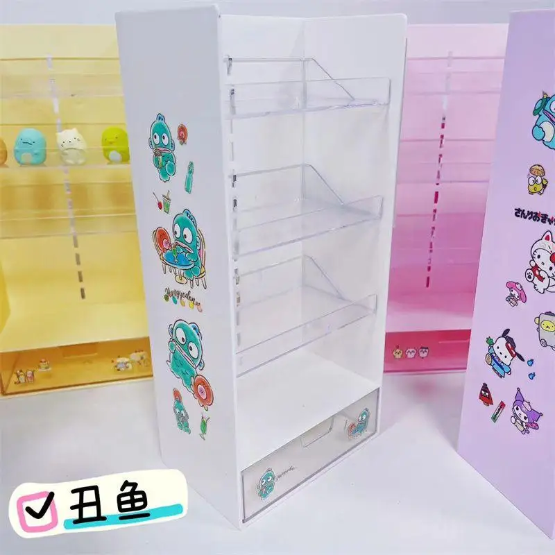 Cinnamoroll Kuromi Pompompurin Hello Kitty Pochacco Mymelody Hangyodon Sanrio Compartmentalised Figurines Display Organiser Gift