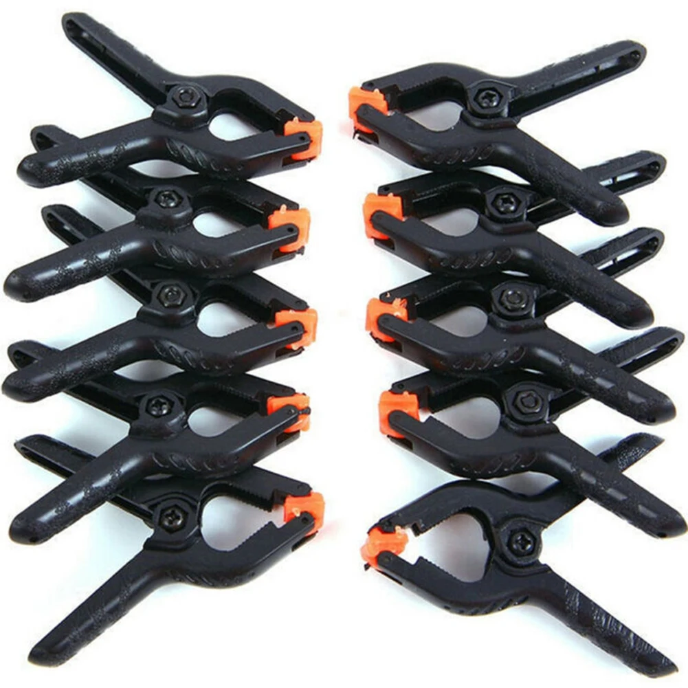 10Pack 2 Inch Plastic  Nylon Adjustable  Woodworking Clamps Wood Working Tool Spring Clip  Carpentry Clamps Outillage Menuiserie