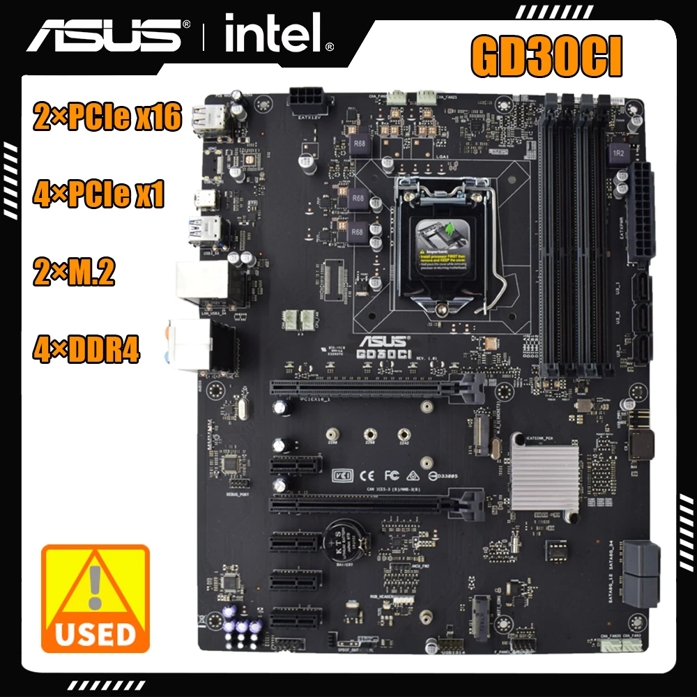 

LGA 1151 Motherboard ASUS GD30CI Intel H270 DDR4 64GB RAM Support bluetooth USB3.0 Intel Core i7 7th Gen Series