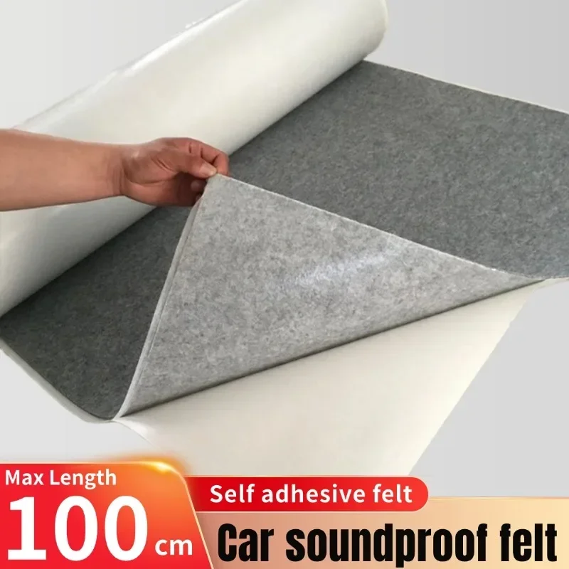 

Self Adhesive Car Sound Insulation Felt Fabric Car Trunk Audio Background Lining Decor Sticky Non-Woven Cloth Car Repair Felt