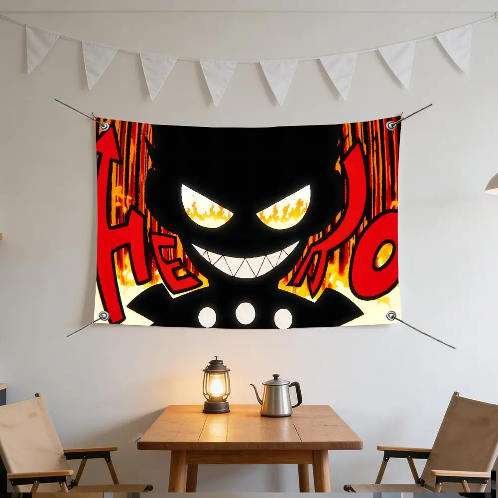Anime TV Stylish Fire Force Flags Specialized for indoor and outdoor home decorations, outdoor camping, and bar parties