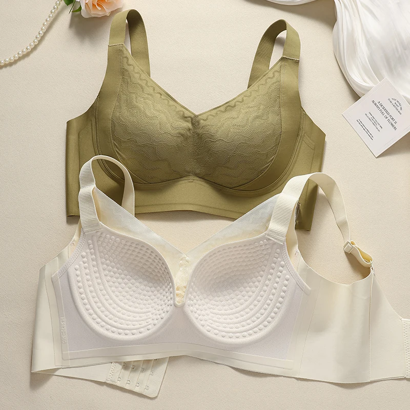 Высококачественные летние тонкие большие груди больших размеров, небольшой бюстгальтер, массажная чашка, регулируемое антипровисающее нижнее белье, женская вторичная грудь