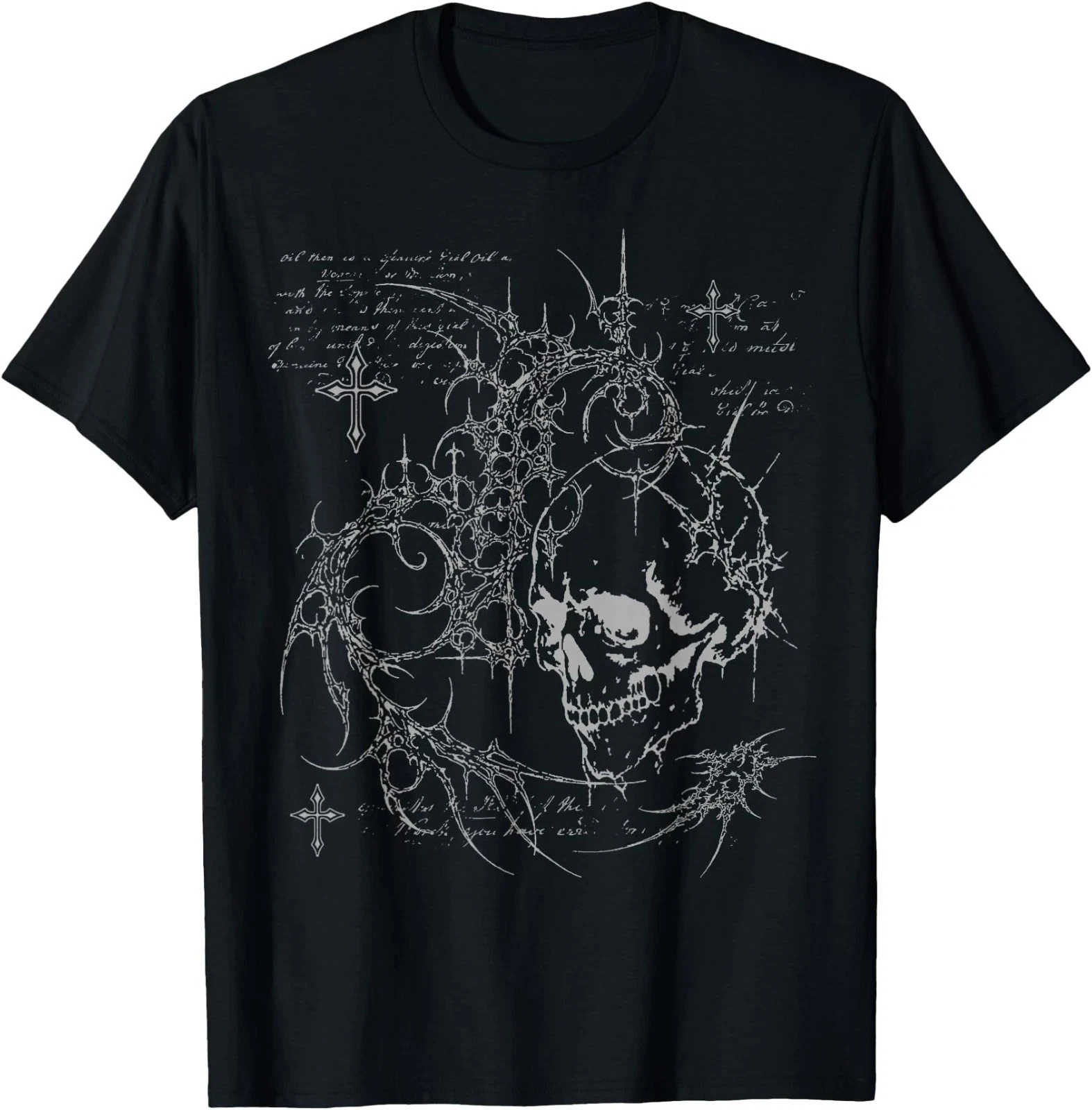Y2K Grunge Goth Alt Skull Sigilism Vintage Graphic T-Shirt