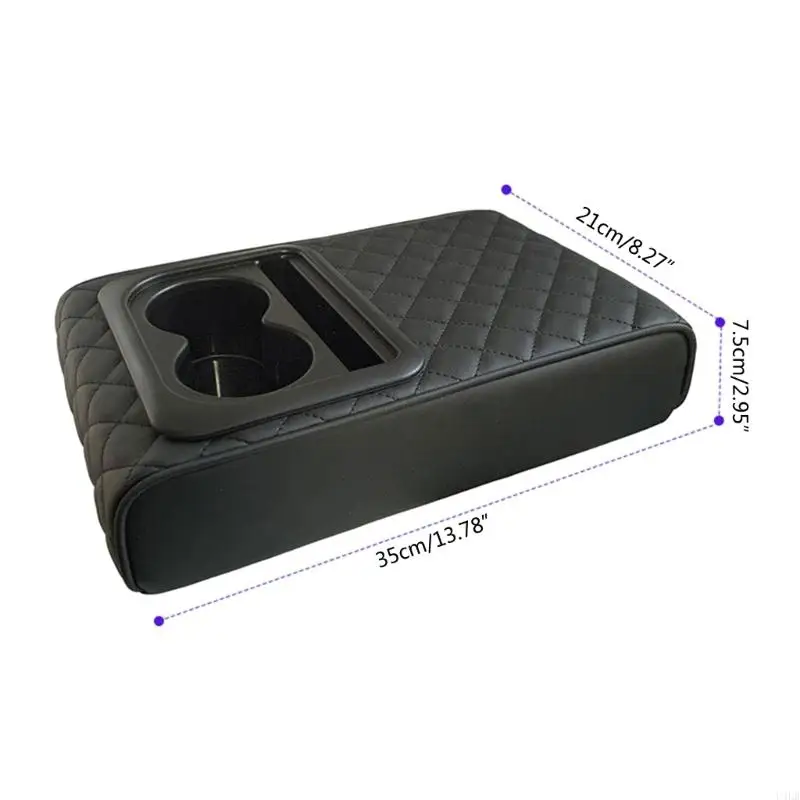Car Armrest Cover Cushion Universal Car Arrest Box Cup Cup Cup Supper Pad u4lb
