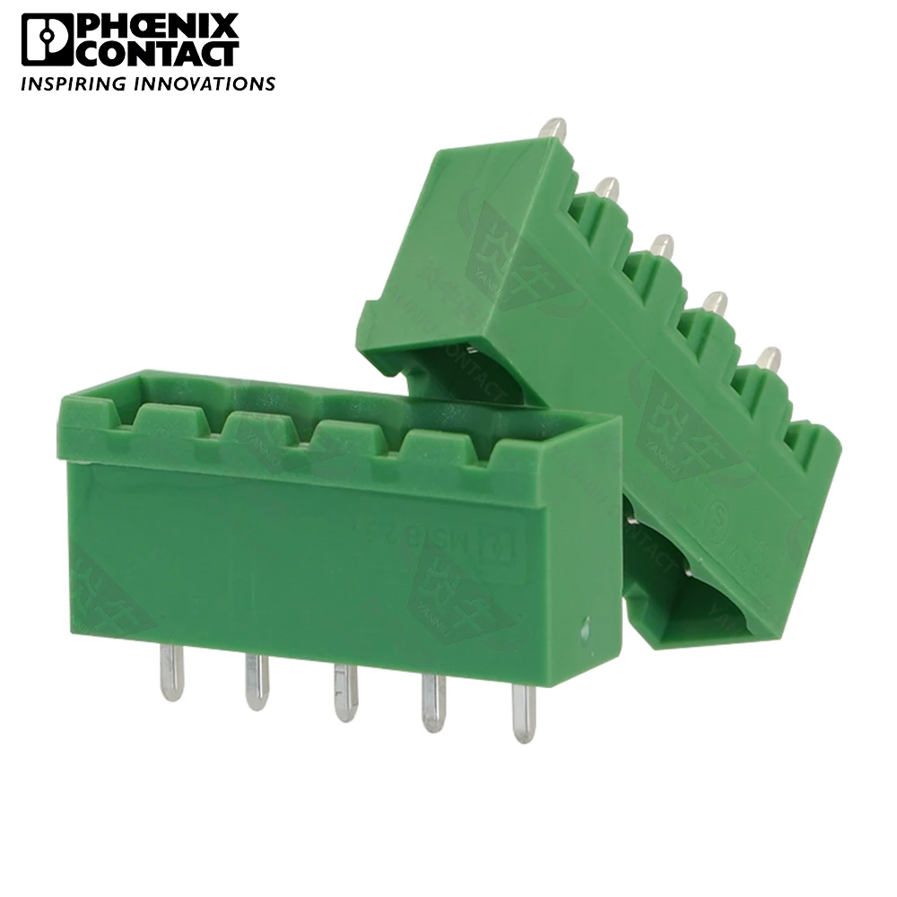 Conector de contato Phoenix original, PCB Pluggable Plug-In Terminal Block, 5 Pin, MSTBVA, 2.5G, 5.0mm, 1755545, 1Pc
