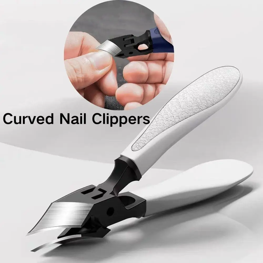 

Professional Toe Nail Clippers Diagonal Ingrown Nail Cutter Stainless Steel Nail Clipper Super Sharp Curved Blade Pedicure Tools