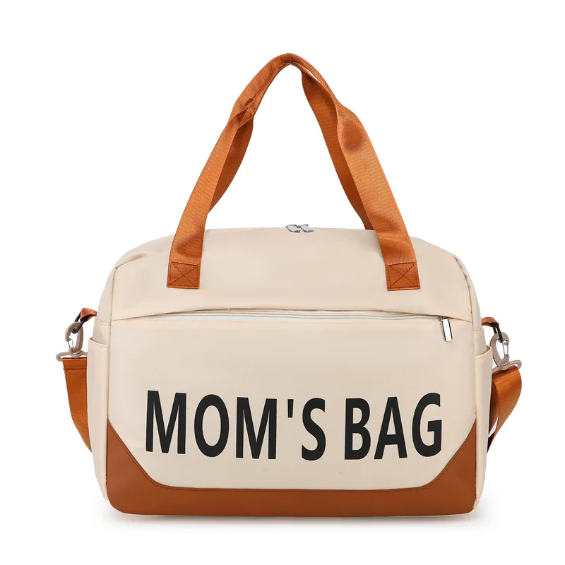 

Большая сумка-переноска для малыша, сумка через плечо, дорожная сумка с отделениями для сухих и влажных вещей и термоизоляцией для бутылочек.