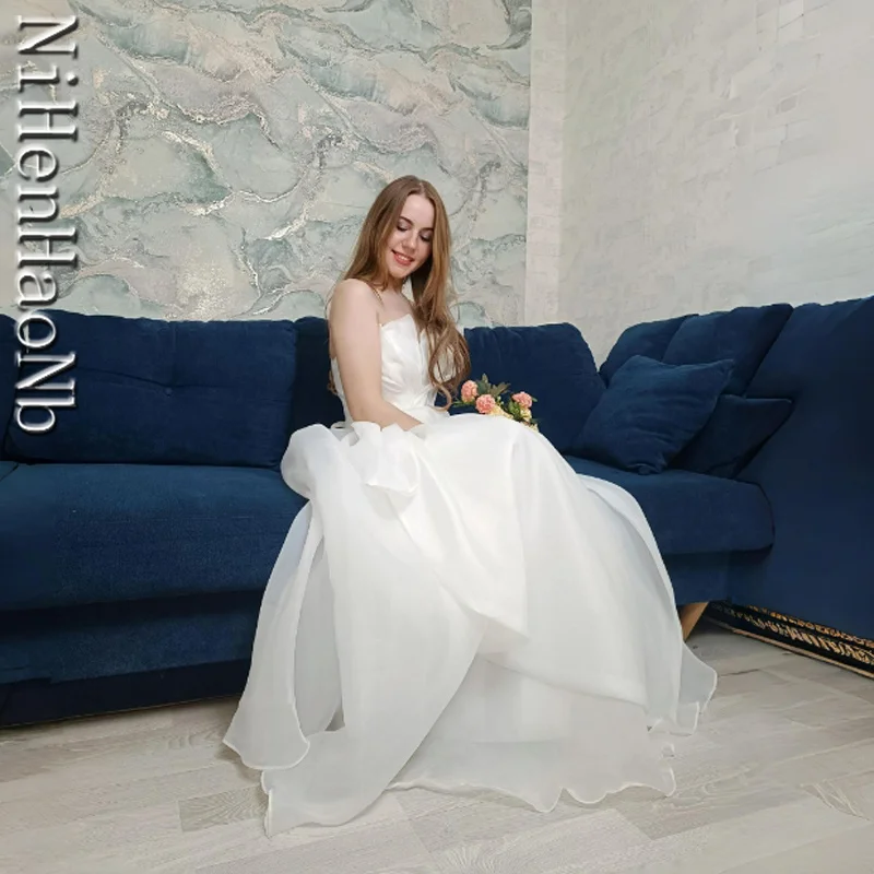 Robe de mariée sans bretelles, nouvelle collection, vente en gros, bon marché