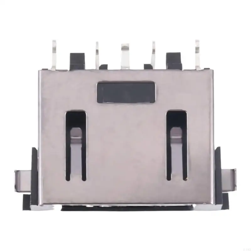 Laptop Charging Input Replacement Part with Metal Housing, Silver and Black Repair Piece for Y7000 Port Maintenance and F19E