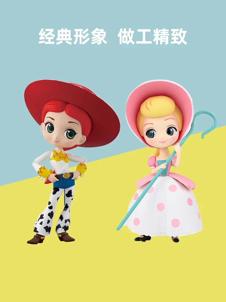 Original BANDAI Disney Toy Story Figures JESSIE Jessie BoPeep Qposket Action Figure Model Classical Collectibles Children Gift