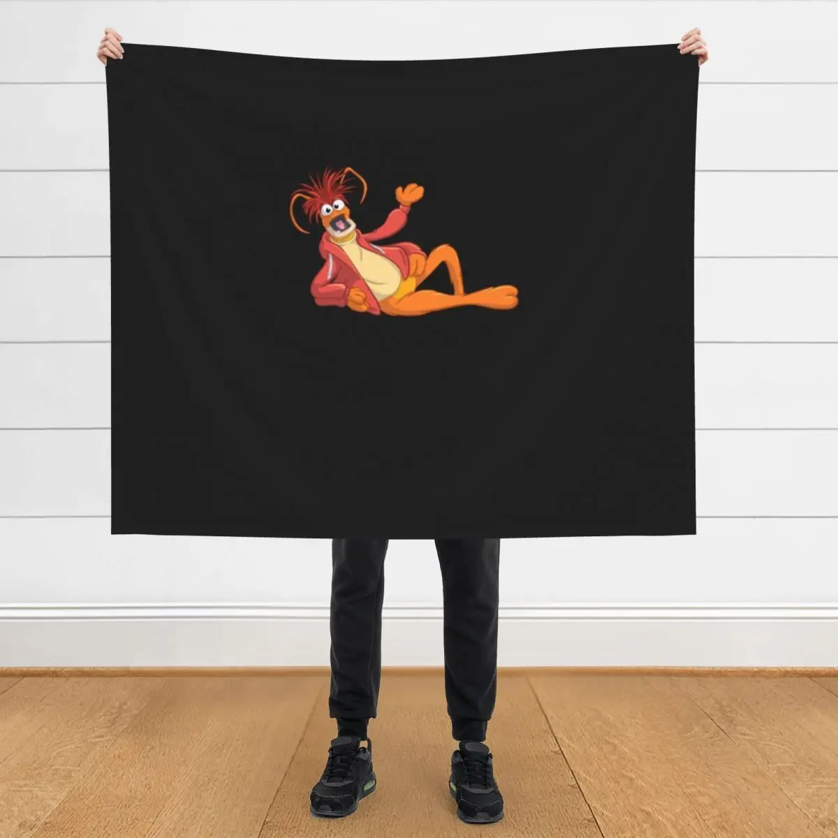 

Pepe the King Prawn T-Shirt Throw Blanket blankets and throws Thermals For Travel Cute Blankets