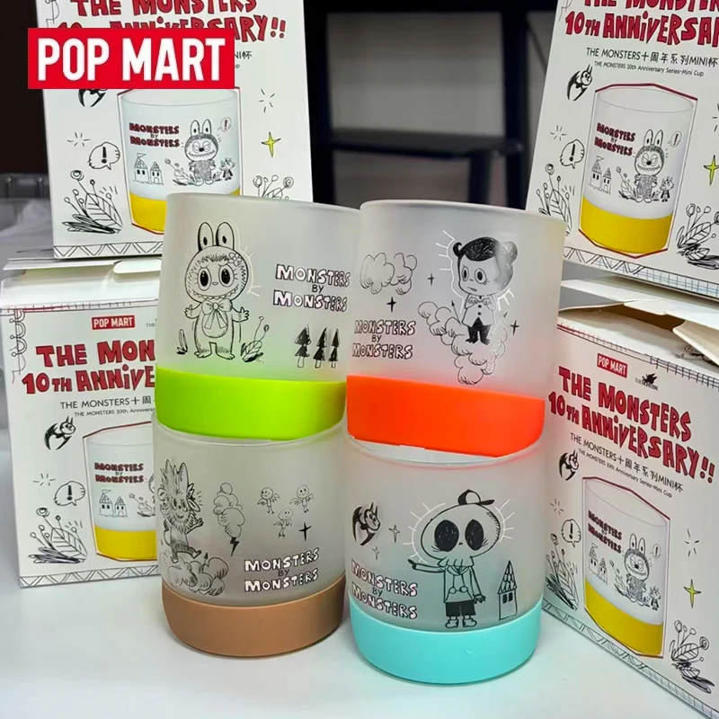 

POPMART LABUBU THE MONSTERS 10TH Anniversary Series MINI Cup Blind Box Toys Anime Figure Desktop Decoration Surprise Mystery Box