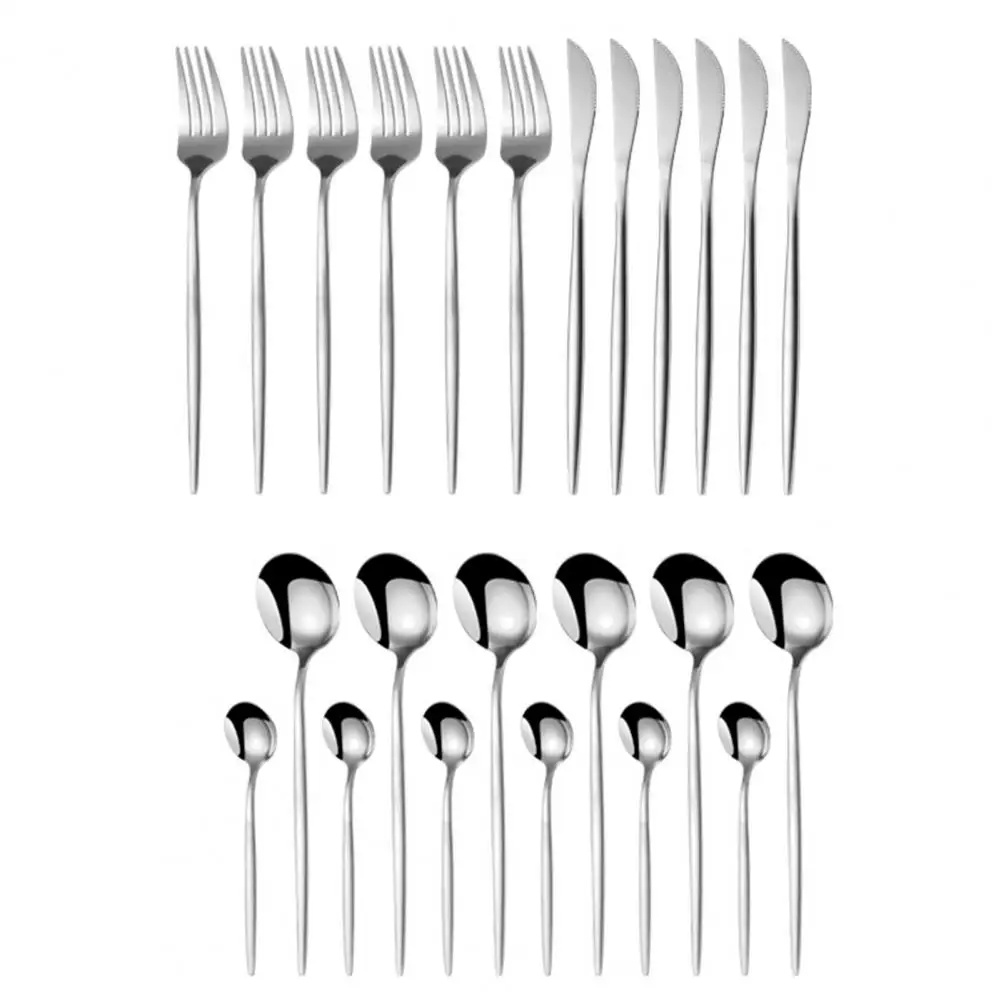 

Easy to Clean Durable Construction Spoon Fork Cutlery Suit for Household