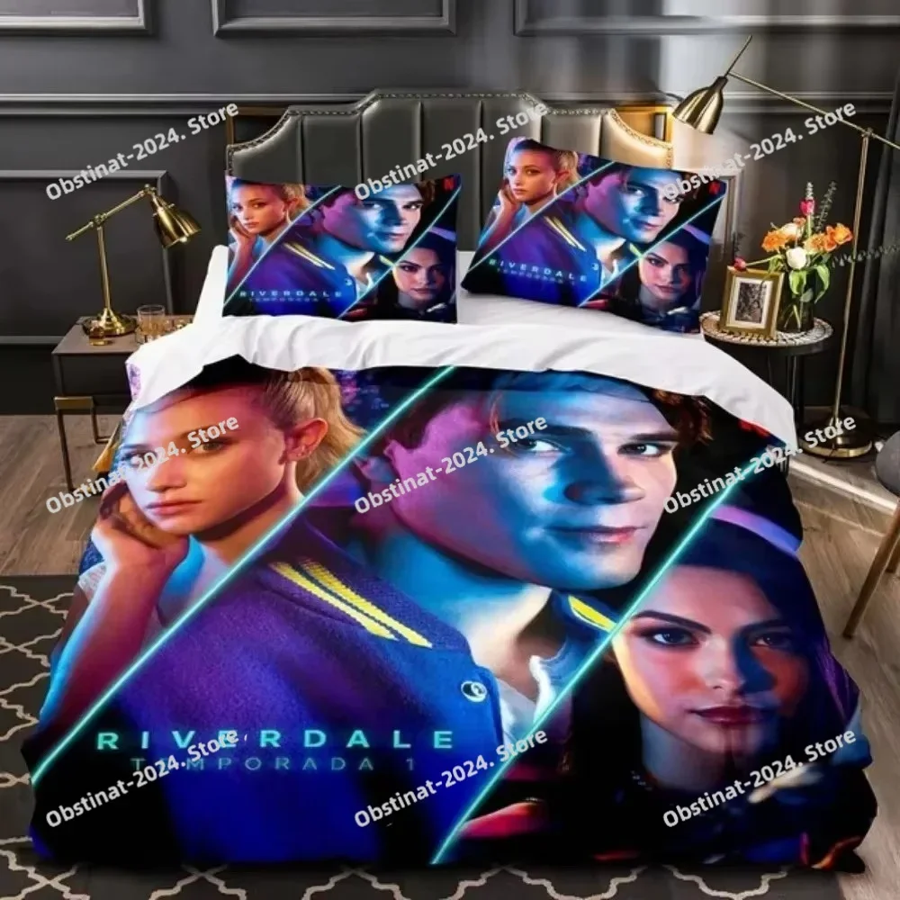 Новый комплект постельного белья из фильма «Ривердейл» для мальчиков-подростков, пододеяльник с наволочкой, комплект одеял, односпальная кровать Queen King, полный размер
