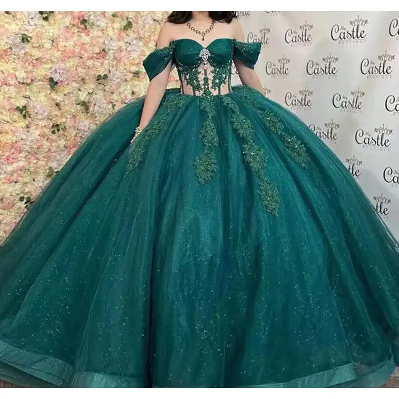 Off Shoulder Wedding Gown Evening Gown Banquet Evening Atmosphere Host's Gown Piano Performance Gown Customized