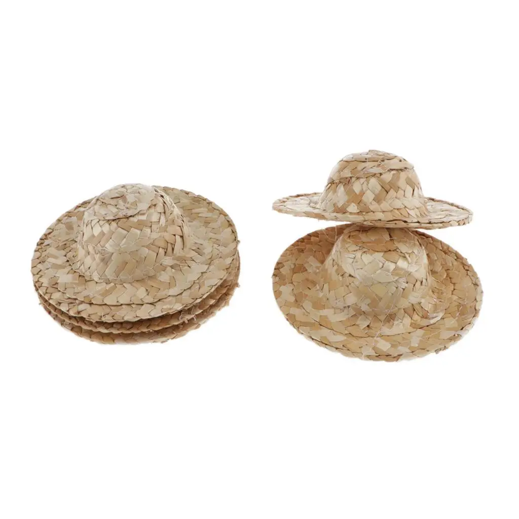 ロット 5 ニットストローボウラーサンライフガードハット衣装/4 BJD 人形