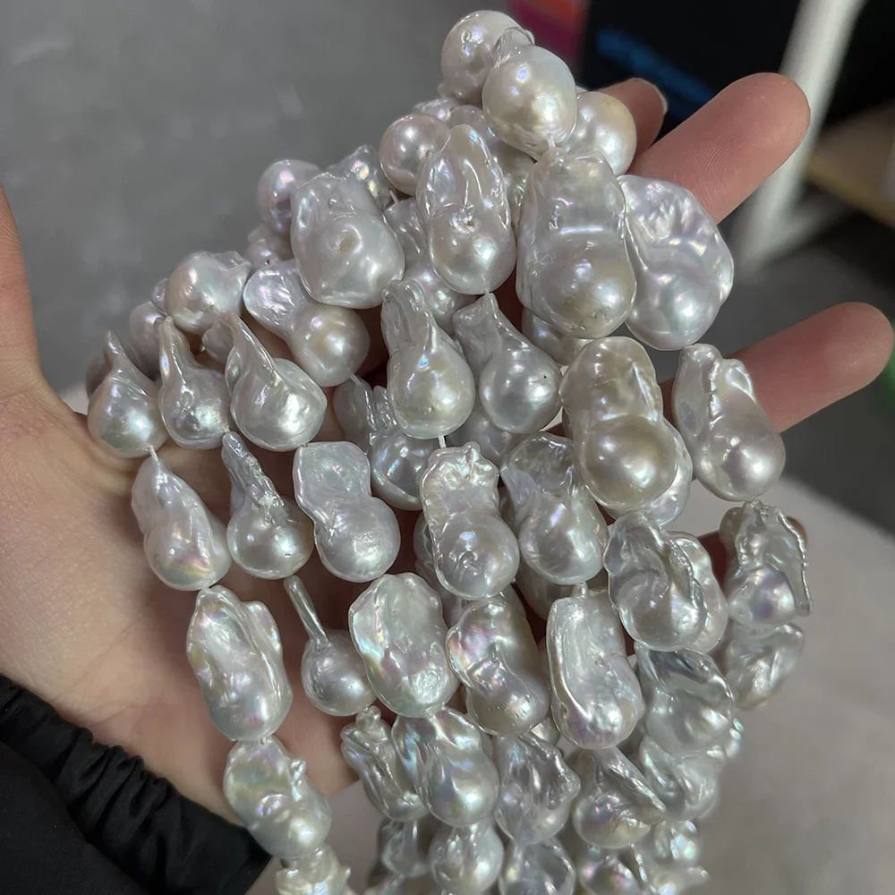 Natural Freshwater Pearl Baroque Irregular Shape Spacer Beads 13x18-16x22mm AAA Quality for DIY Jewelry Making Necklace Bracelet