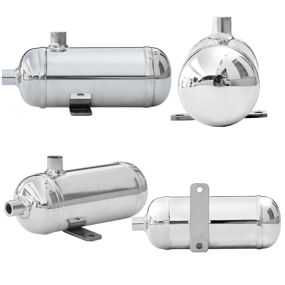 0.3L 0.1Gallon 304 Thickened Stainless Steel Pressure Buffer Tank Small Air Tank Vacuum Air Storage Tank Customizable